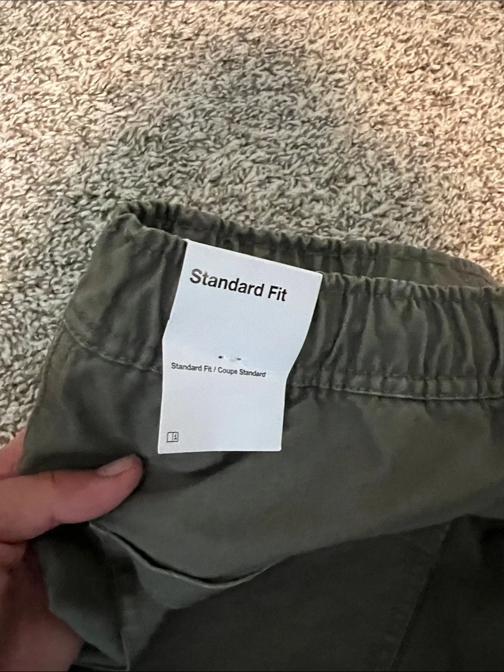 Jordan Men's Olive Green Cargo Pants with Utility Pockets